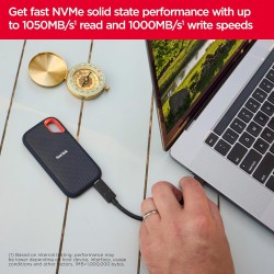 Sandisk 8TB Extreme Portable SSD, Up to 1050MB/s
